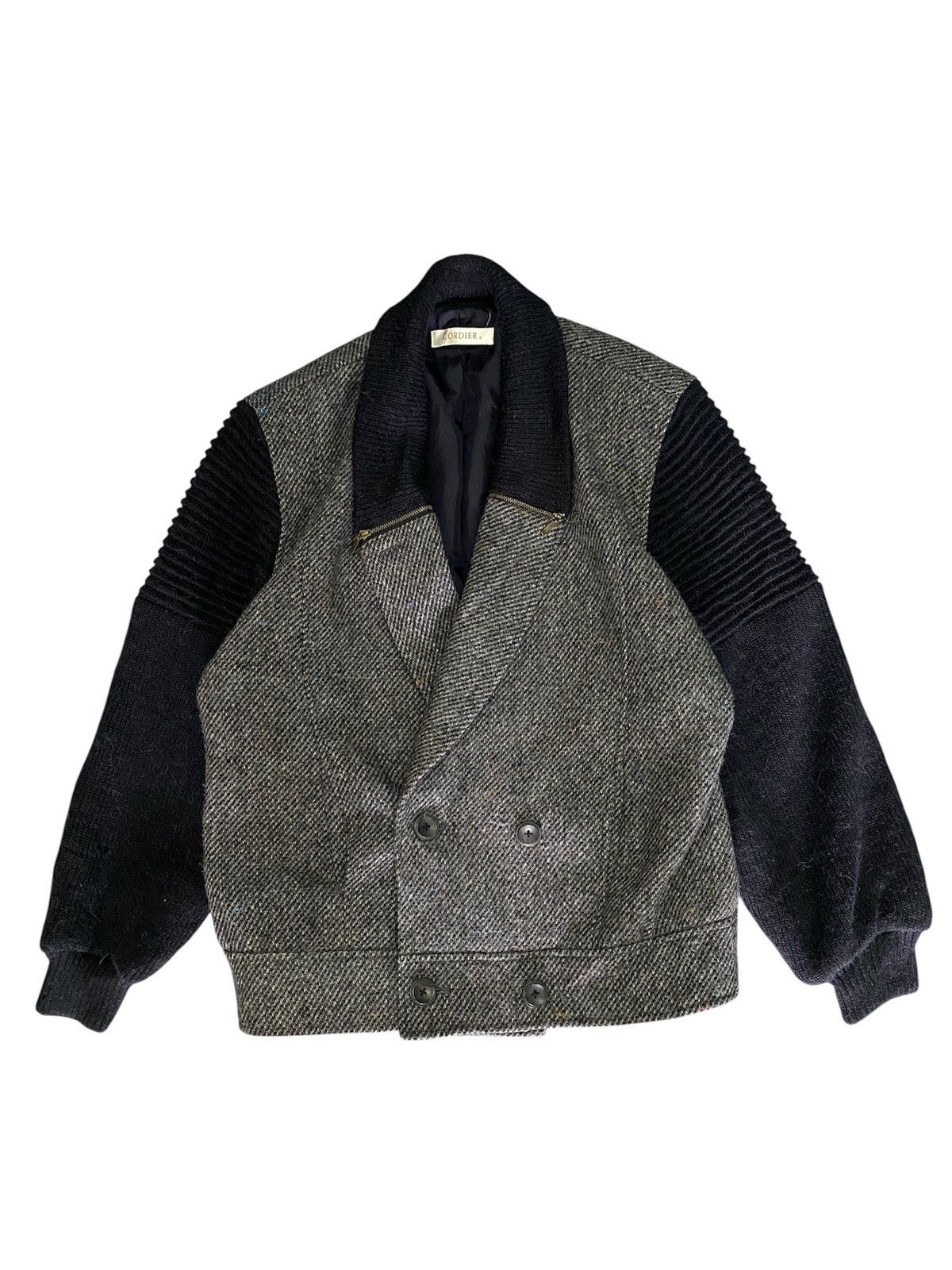 Japanese Brand Vtg Cordier Wool Bomber Jacket Style Size US M / EU 48-50 / 2 - 1 Thumbnail