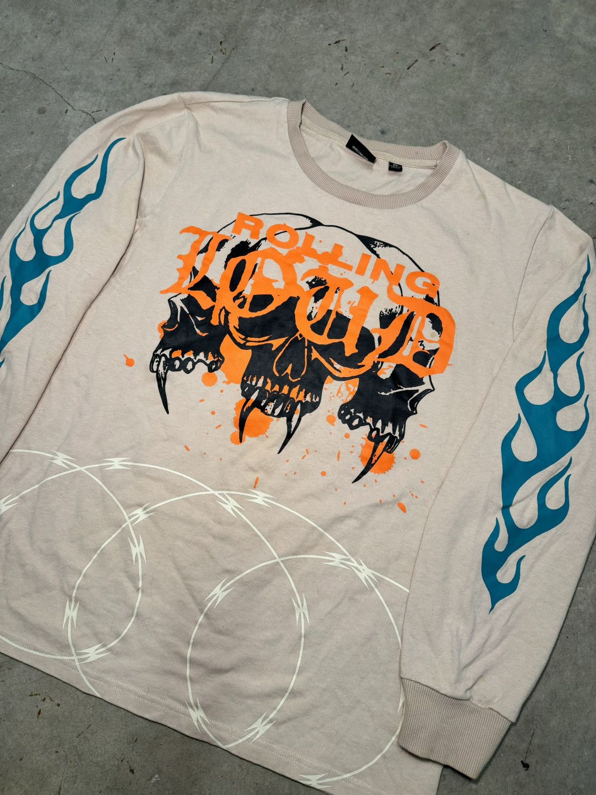 Other Rolling Loud y2k Heavy Metal Grunge Flame Sleeve Skull Rare Size US XL / EU 56 / 4 - 2 Thumbnail