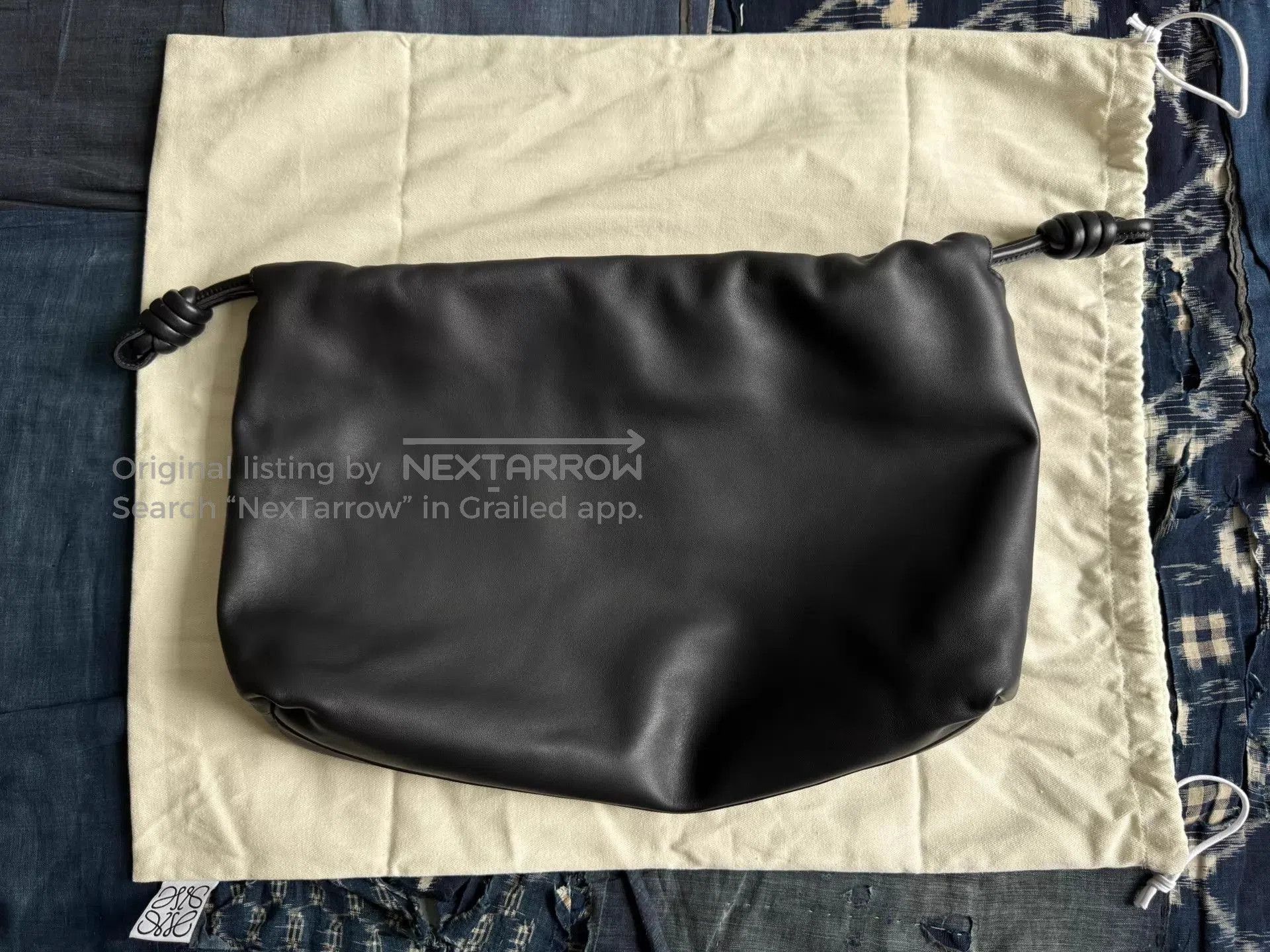 Loewe LOEWE Flamenco Purse Nappa Lambskin Medium Black Women's/ Size ONE SIZE - 3 Thumbnail