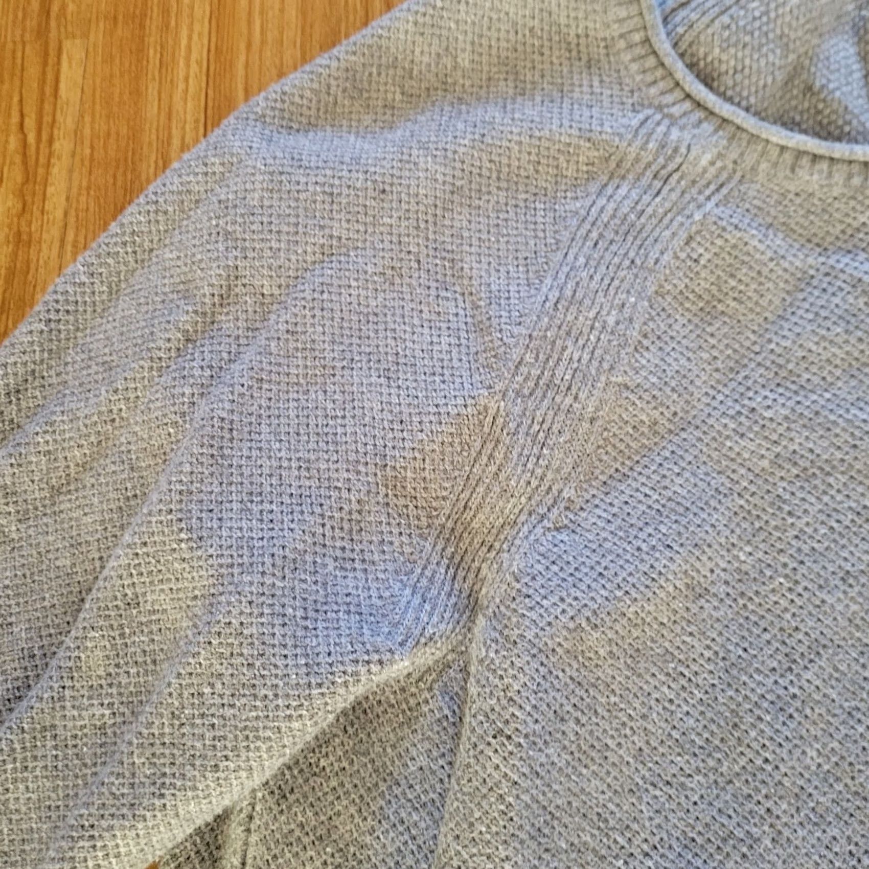 Vintage LL Bean Sweater Top Womens Large Gray Knit Round Neck Pullover Classic Casual Fall Winter Business Workwear Mens? Size L / US 10 / IT 46 - 6 Thumbnail