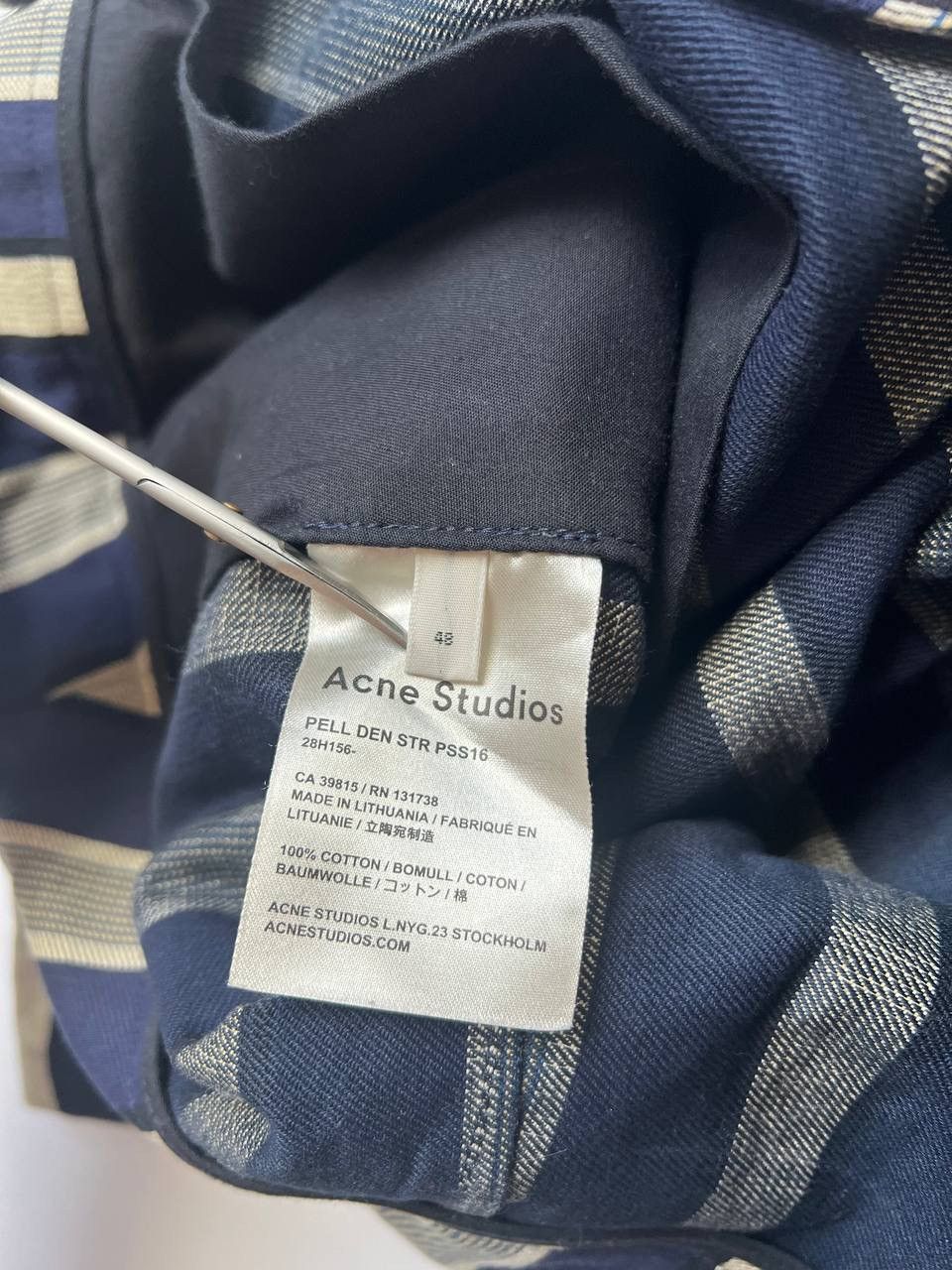 Acne Studios × Japanese Brand Acne Studios Pell den denim striped shorts Size US 32 / EU 48 - 9 Thumbnail