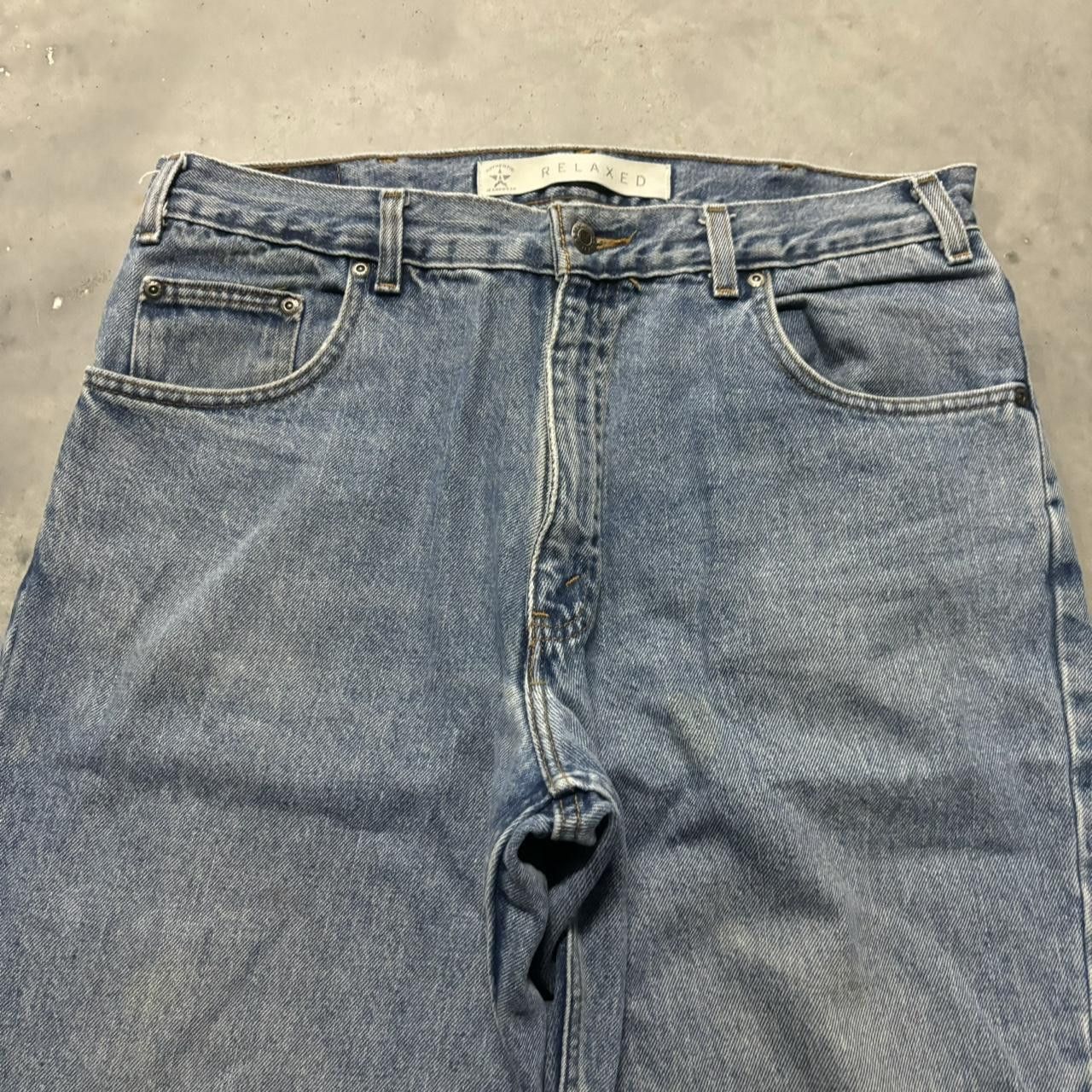 Japanese Brand × Vintage Crazy Vintage Y2K/2000s Medium Wash Essential Denim Jeans! Size US 34 / EU 50 - 5 Thumbnail