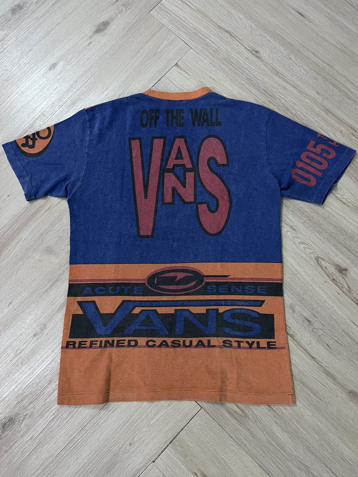 image of Vans 90's Overprint Shirt in Orange, Men's (Size Medium)