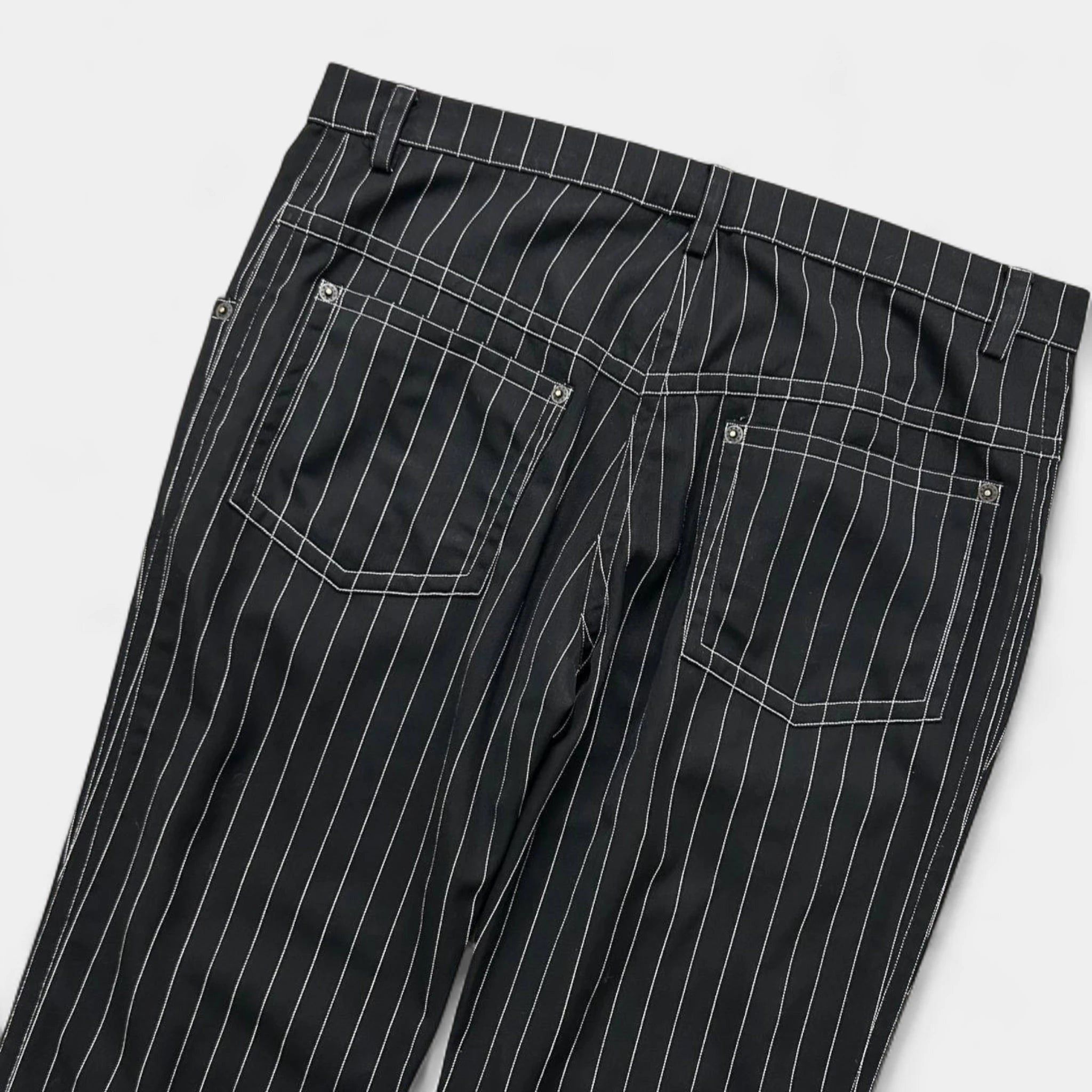 plein sud Plein Sud Black Striped Pants Size 30" / US 8 / IT 44 - 5 Thumbnail