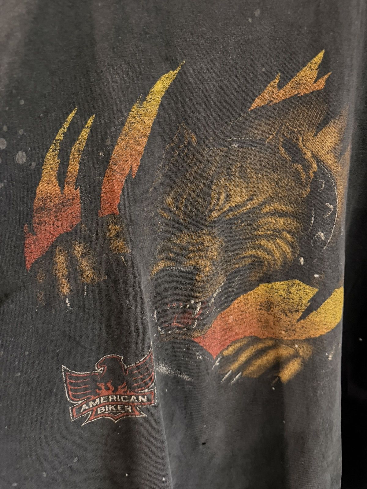 Vintage American Biker – Vintage Tee (Hawg Hill Cycle Back Hit) Size US L / EU 52-54 / 3 - 2 Thumbnail
