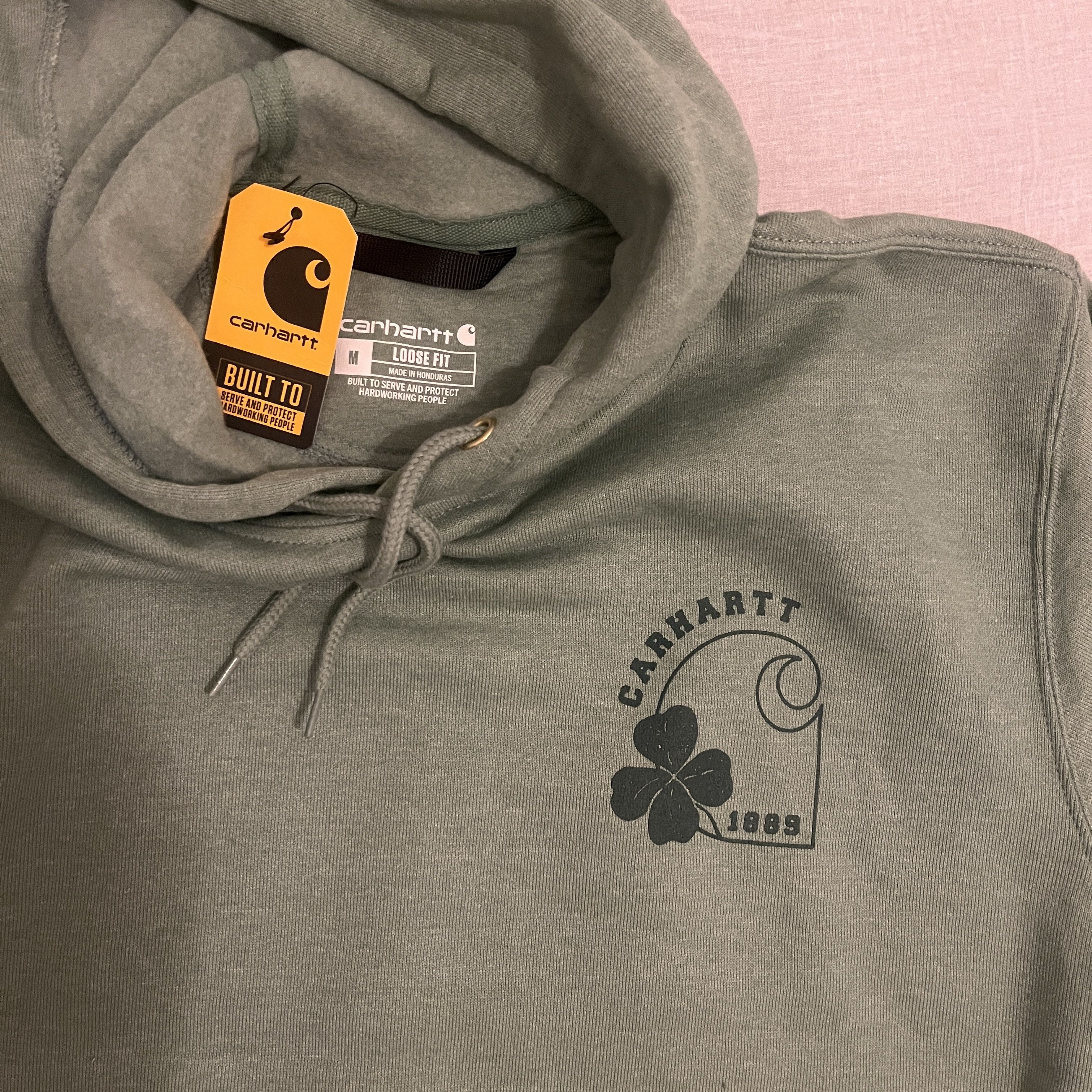 Carhartt Carhartt Shamrock Hoodie - jade heather Size US M / EU 48-50 / 2 - 5 Thumbnail