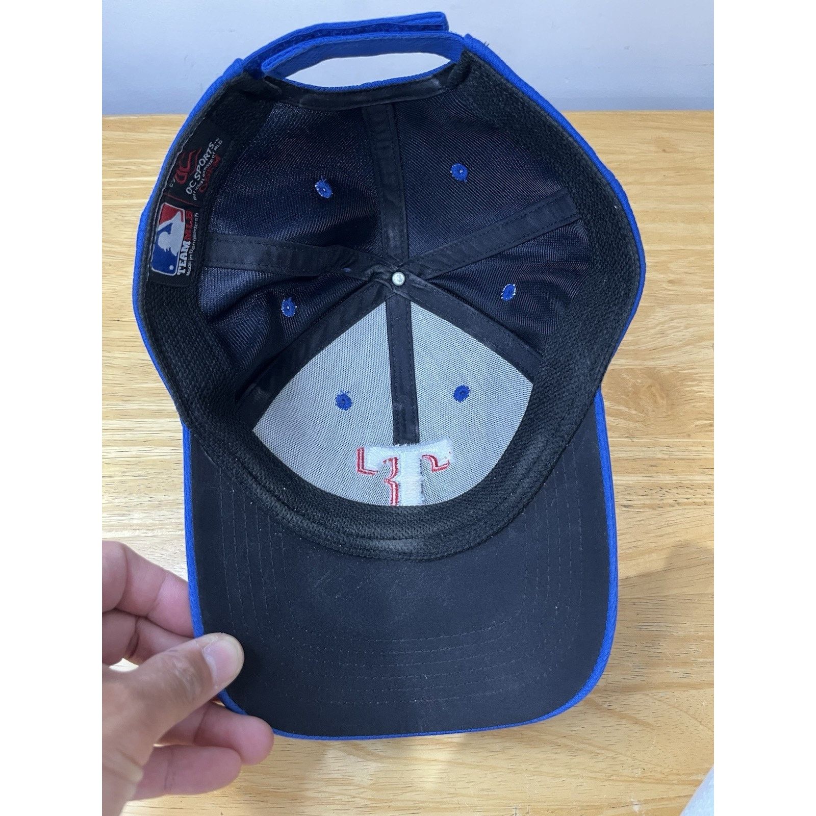 Other OC Sports Texas Rangers Baseball Cap OSFM Royal Adjustable Size ONE SIZE - 6 Thumbnail