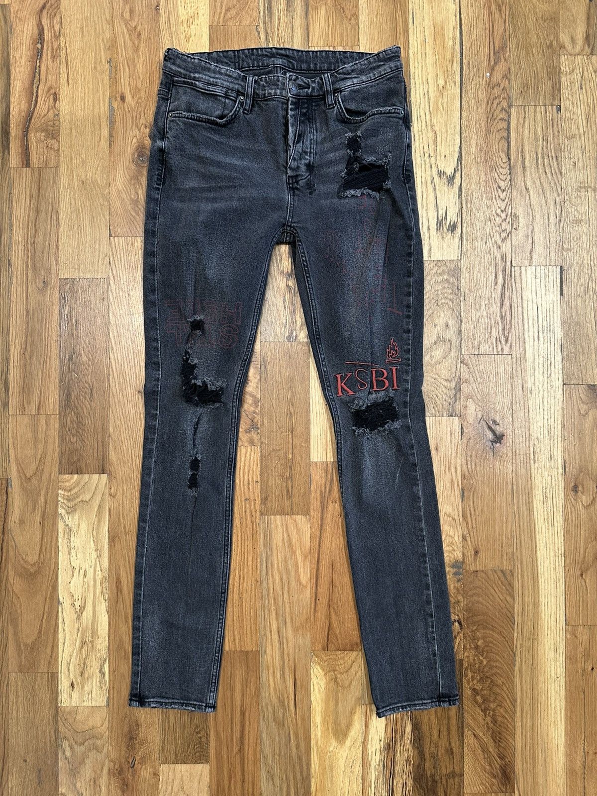 Ksubi Ksubi Plain Faded Black Denim Jeans Size 31 Size US 31 - 1 Thumbnail
