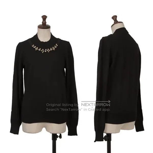 Comme Des Garcons Black vintage sequin design sense sweate