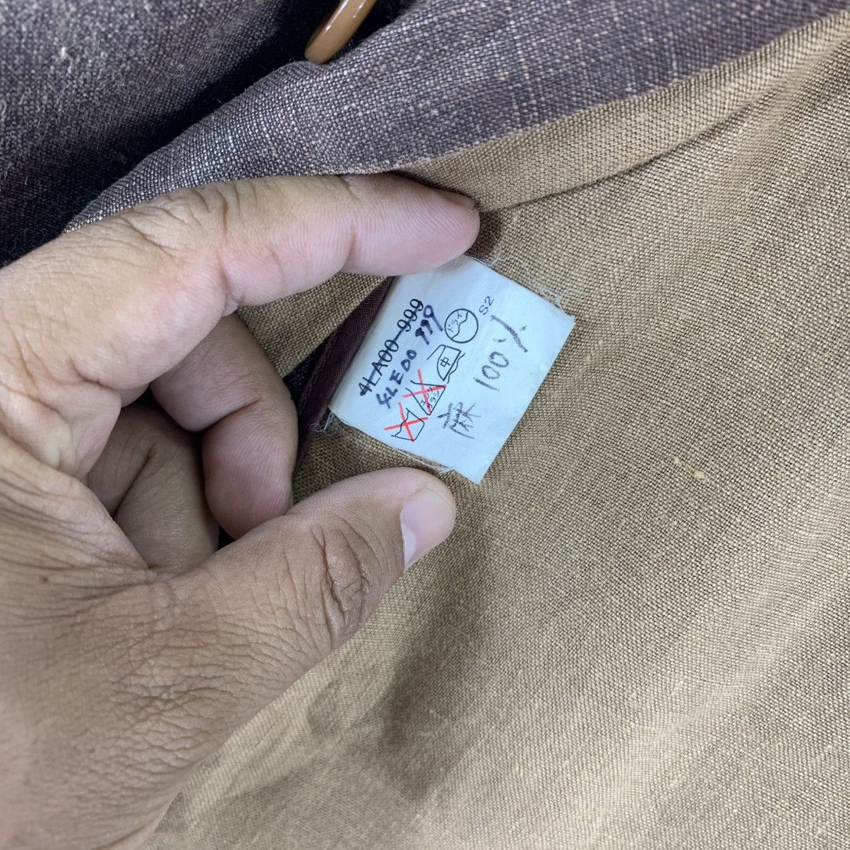 Designer × Krizia Uomo VINTAGE K OF KRIZIA LINEN BUTTON JACKET Size US M / EU 48-50 / 2 - 9 Thumbnail