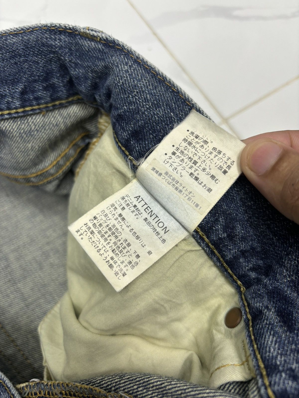 Japanese Brand PATCHWORK BACK NUMBER DISTRESSED DENIM JORTS DENIM Size US 34 / EU 50 - 9 Thumbnail
