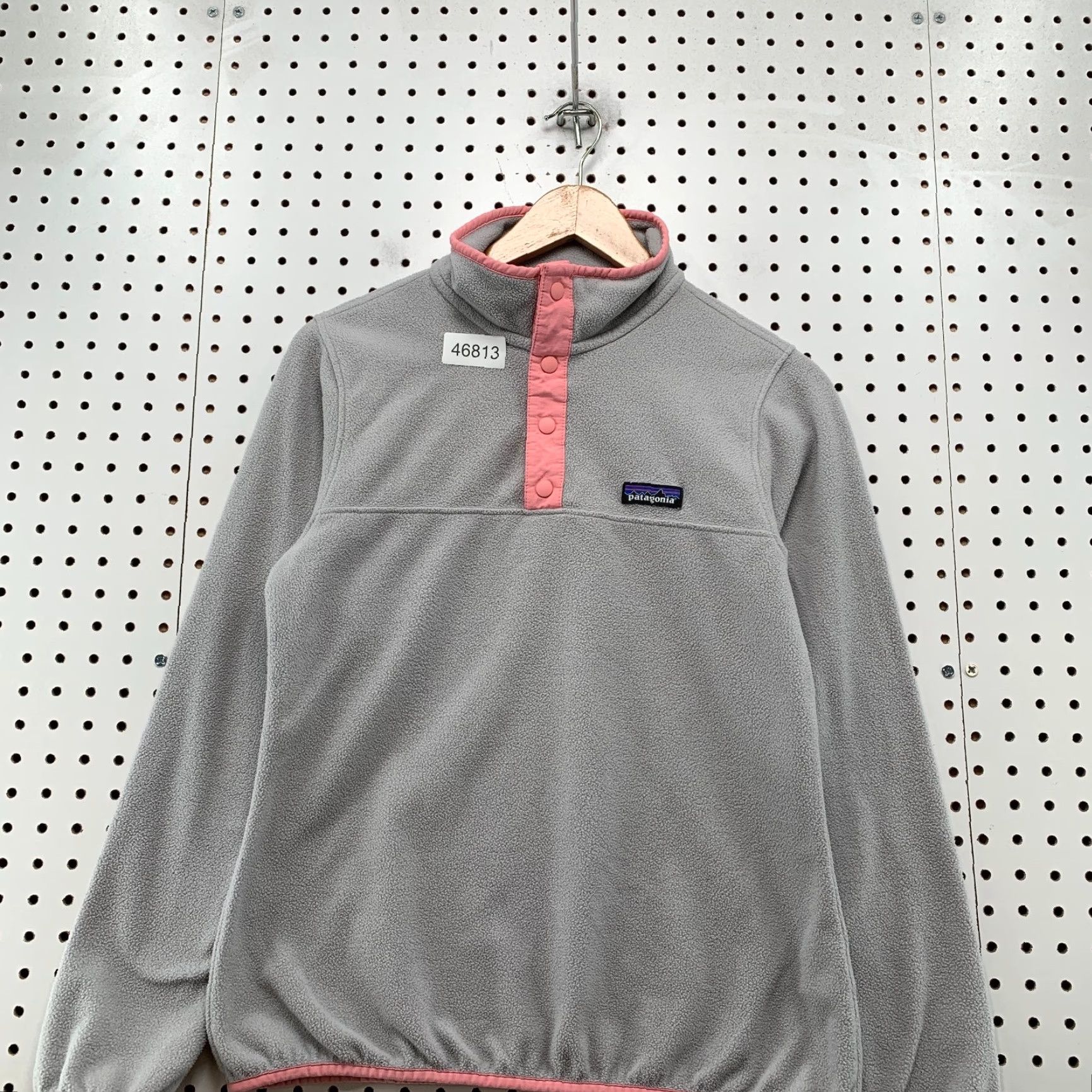 Patagonia Patagonia Women's Fleece Pullover Snap T Micro D Synchilla Jacket Gray Pink Small Slim Fit Version? Size S / US 4 / IT 40 - 3 Thumbnail