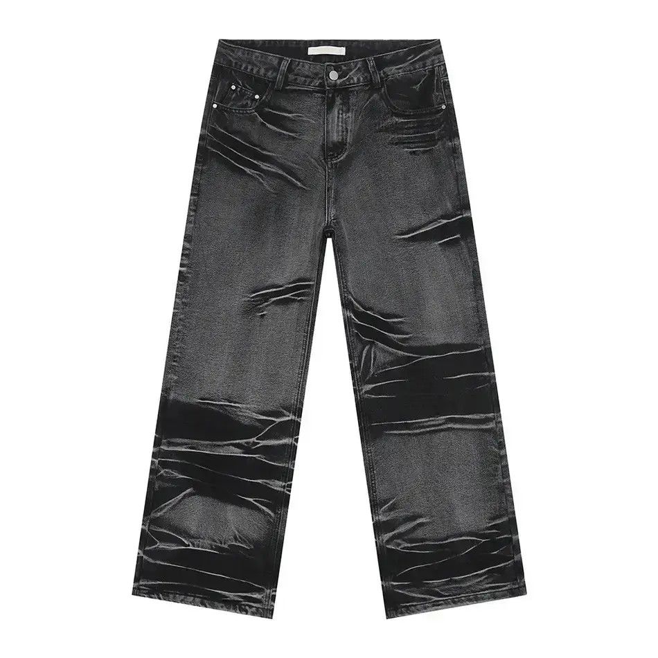 Japanese Brand Retro loose straight casual tie dye jeans Size US 32 / EU 48 - 6 Thumbnail