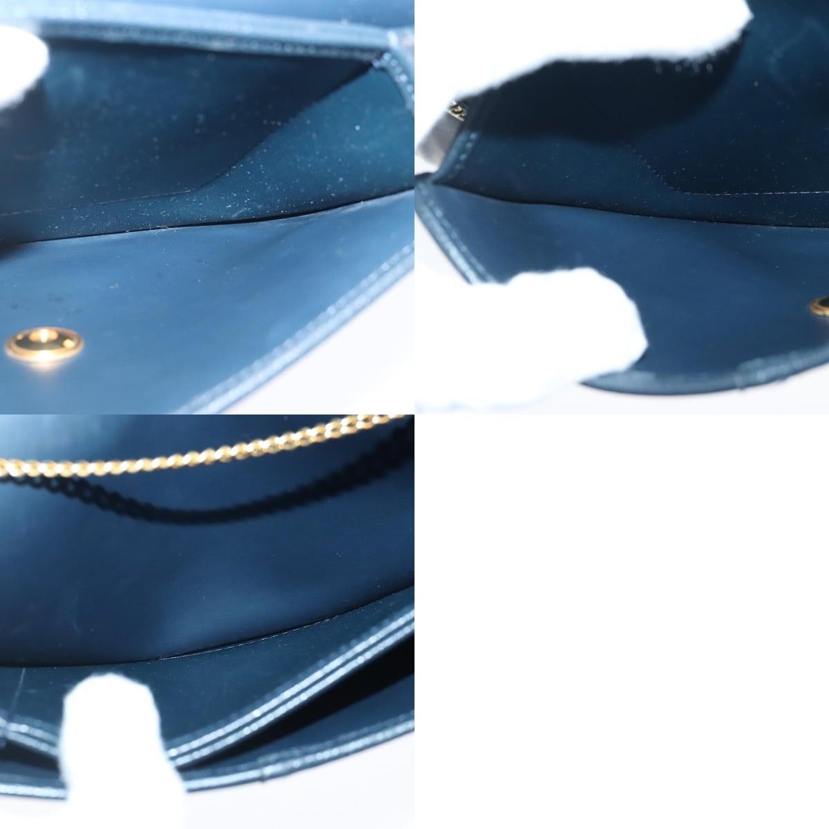 Dior DIOR Chain Shoulder Bag Leather Navy Gold Size ONE SIZE - 12 Thumbnail