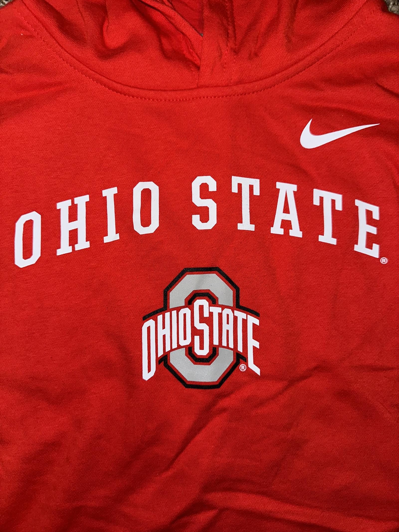 Nike Nike Big Kids (Boy's) Scarlet Ohio State Buckeyes Club Fleece Pullover Hoodie Size US XL / EU 56 / 4 - 4 Thumbnail