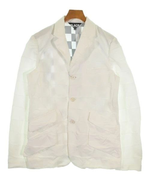 Comme des Garcons Black Jacket Back Check Tailored Polyester Size US M / EU 48-50 / 2 - 1 Thumbnail