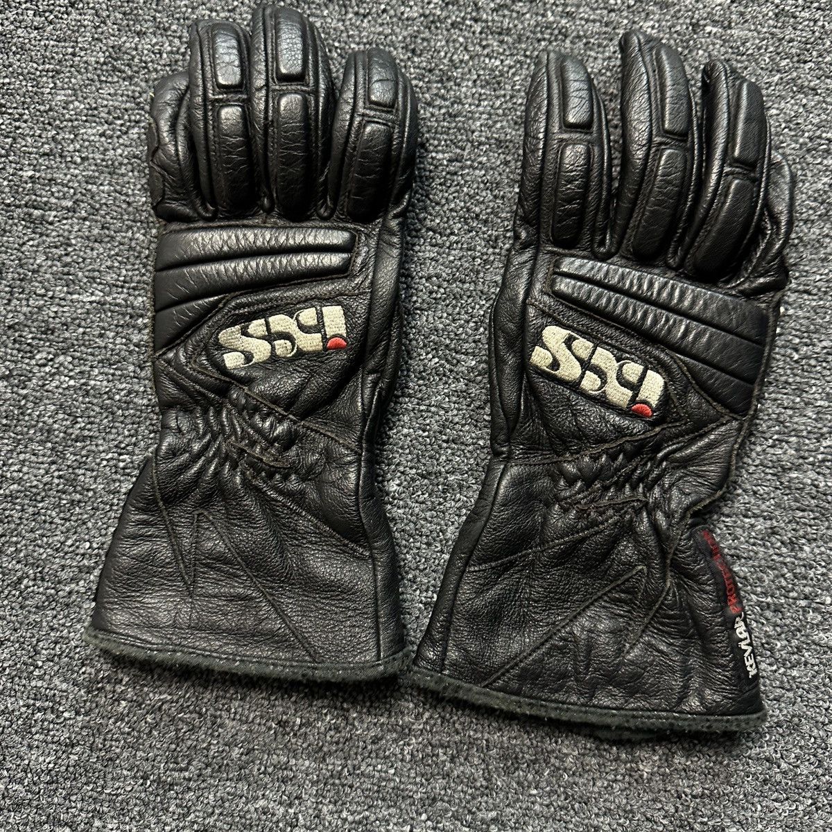 Genuine Leather Vintage IXS Leather Biker Moto Gloves Size ONE SIZE - 9 Thumbnail