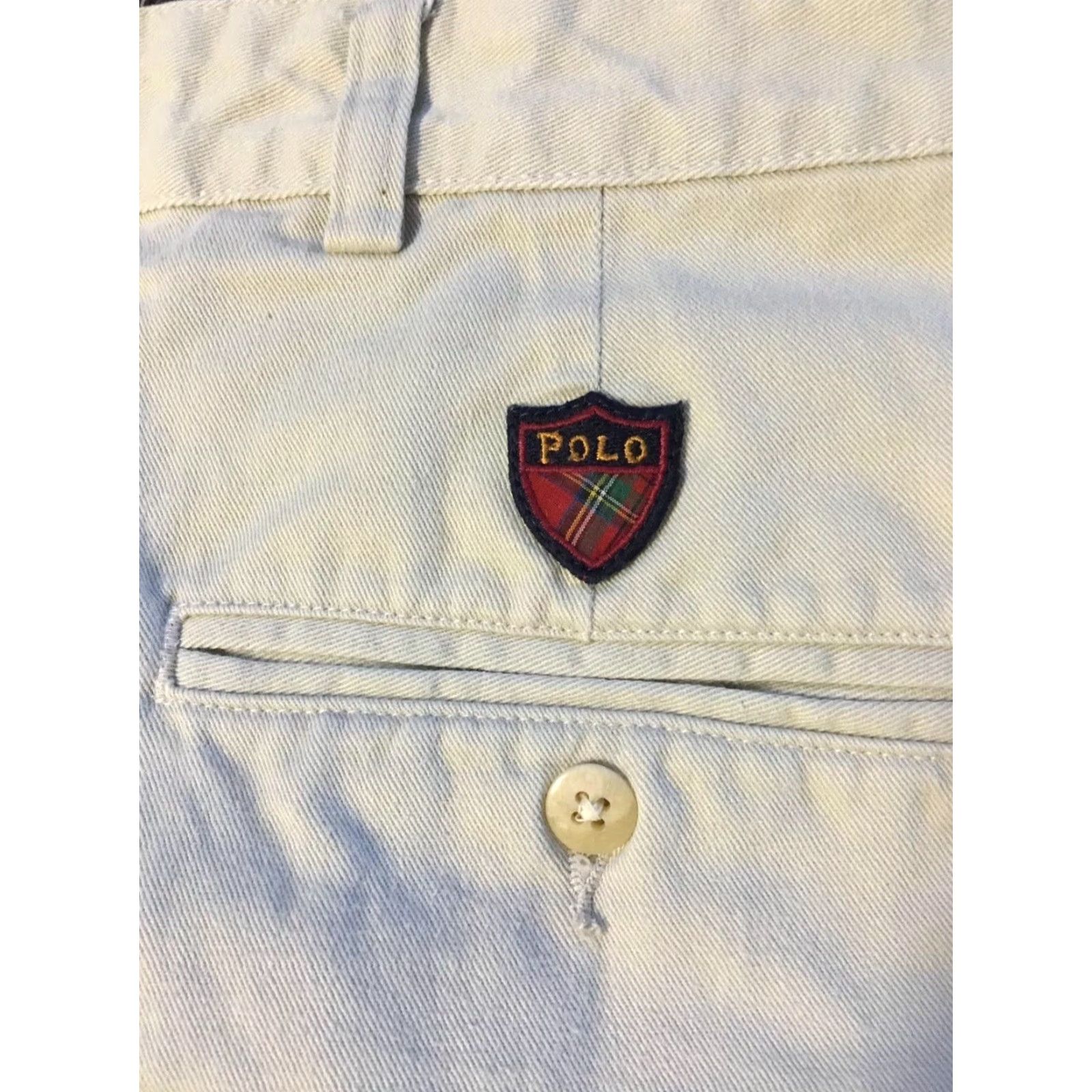 Polo Ralph Lauren VINTAGE Polo Ralph Lauren Golf Pants Chino 36/34 Cuffed Men Beige 90s Nautical Sailing USA Size US M / EU 48-50 / 2 - 2 Thumbnail