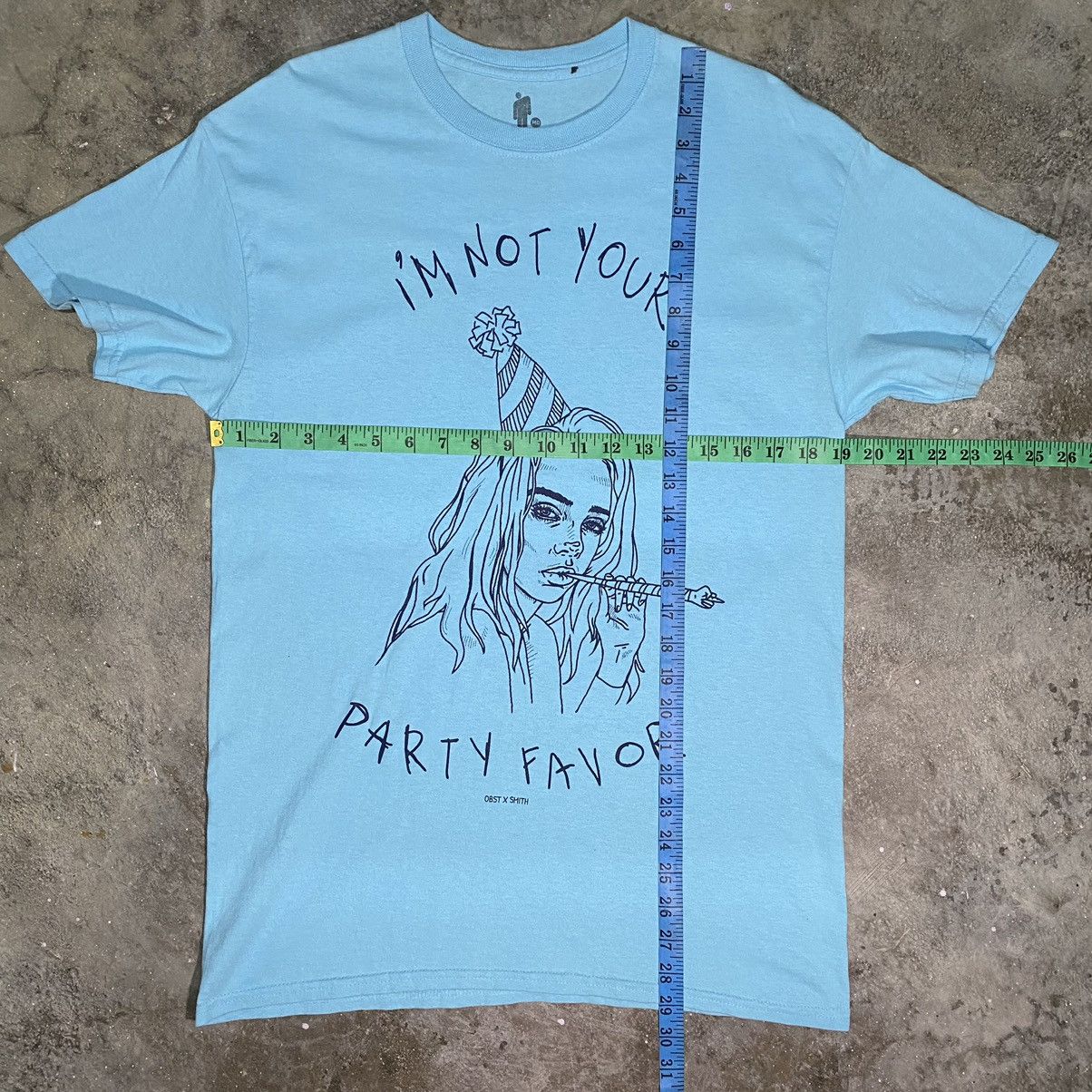 Billie Eilish × Rap Tees Billie Eilish I’m Not Your Party Favor Album Promo T Shirt Size US M / EU 48-50 / 2 - 8 Thumbnail