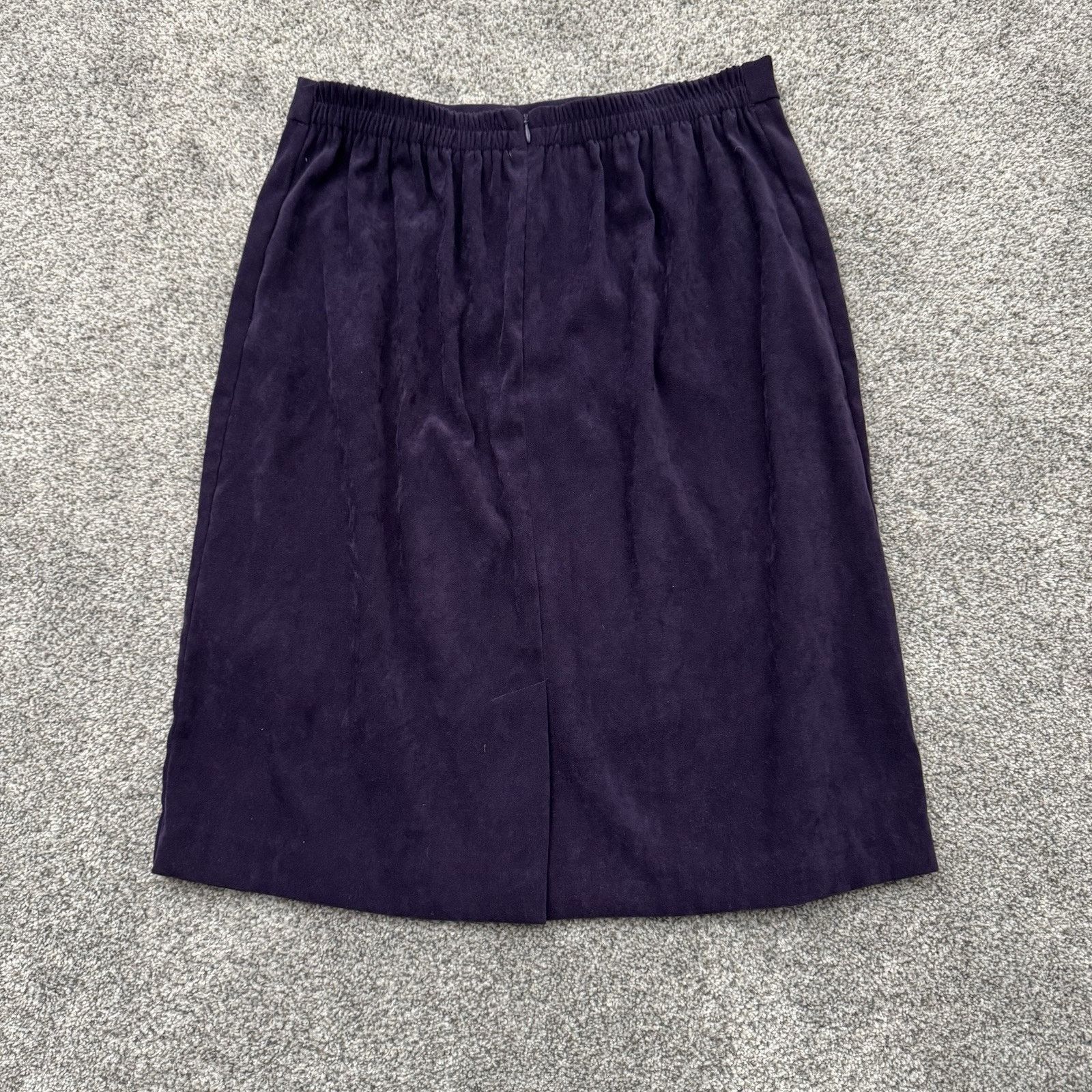 Other Vintage 90s Skirt Size 12 Velour Office Evening Wear Chic Size 34" / US 12 / IT 48 - 6 Thumbnail