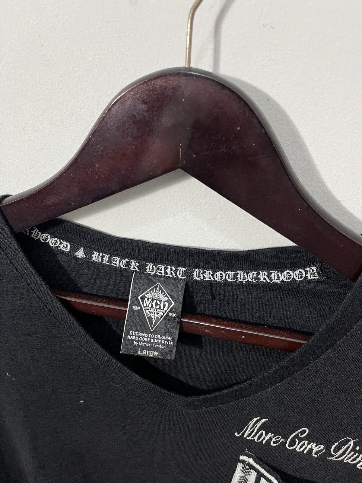 Japanese Brand 🇯🇵Y2k More Core Division (MCD) long-sleeved T-shirt Size US L / EU 52-54 / 3 - 4 Thumbnail