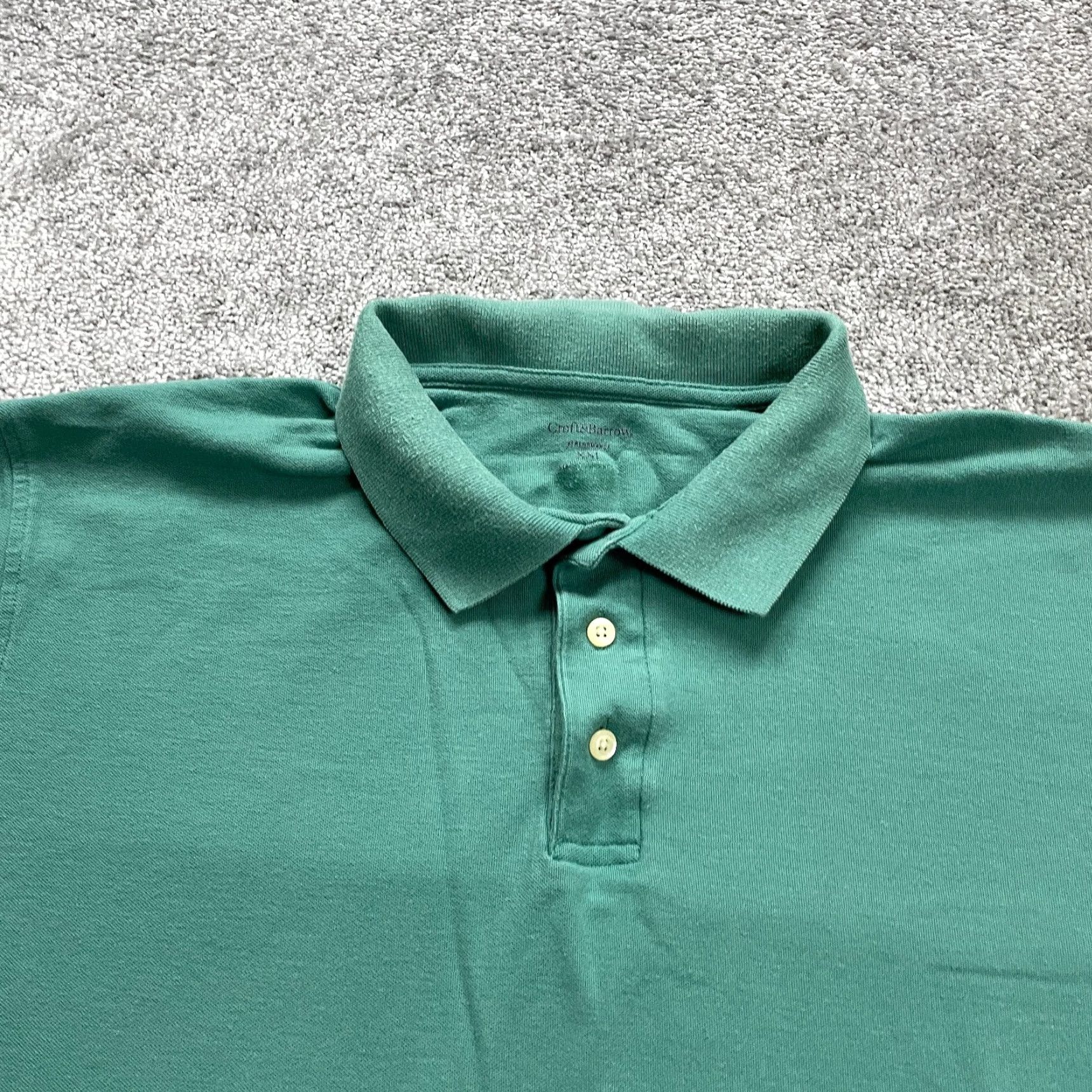 Croft & Barrow Croft & Barrow Polo Shirt Mens 2XL Green Short Sleeve Collared Cotton Golf Tennis Classic Sports Shirt Mens 2XL Green Size US XXL / EU 58 / 5 - 3 Thumbnail