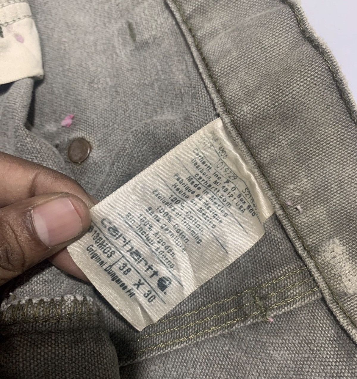 Carhartt Vintage carhartt b136 moss double knee denim Size US 38 / EU 54 - 6 Thumbnail