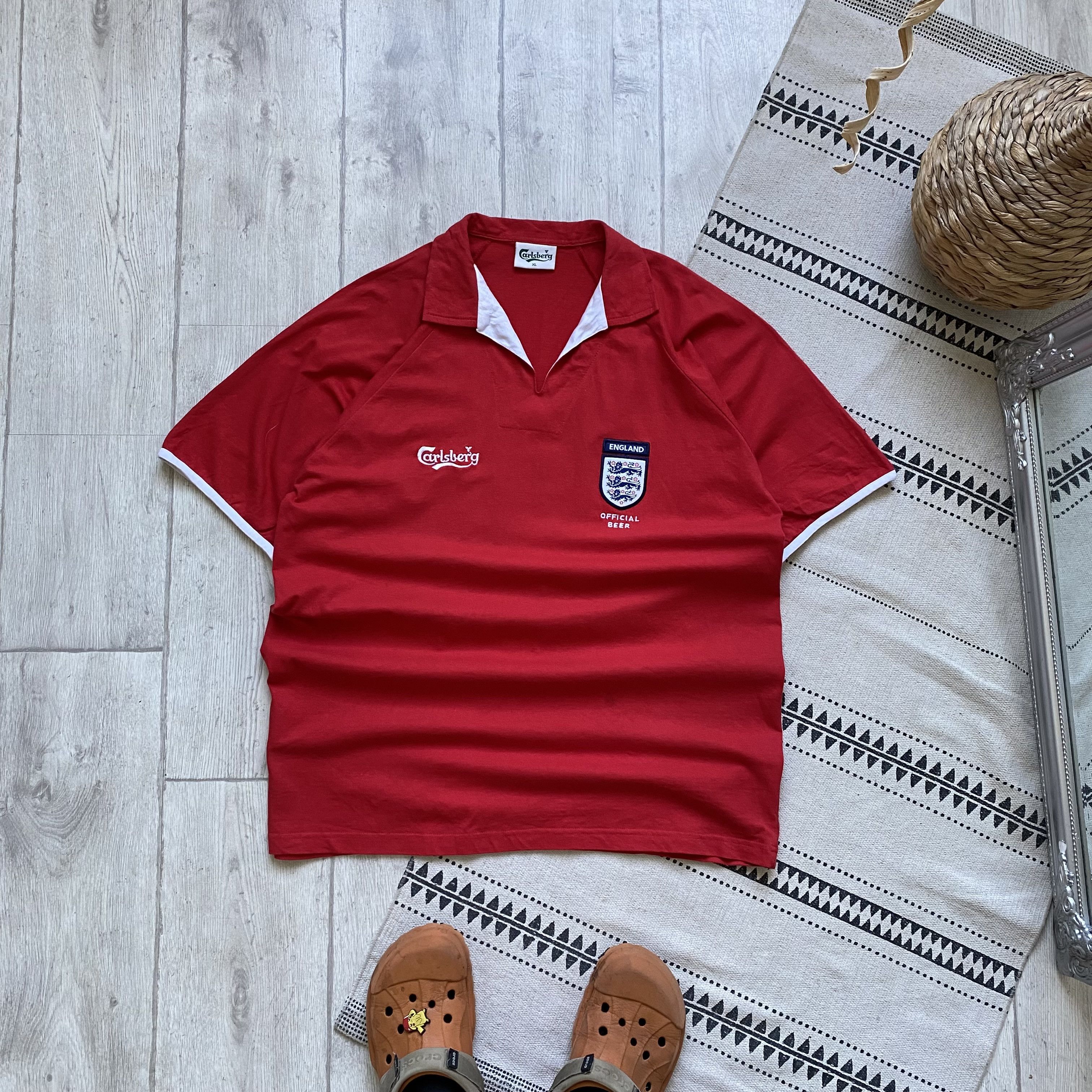 Umbro × Vintage England 90s Green Flag training football polo