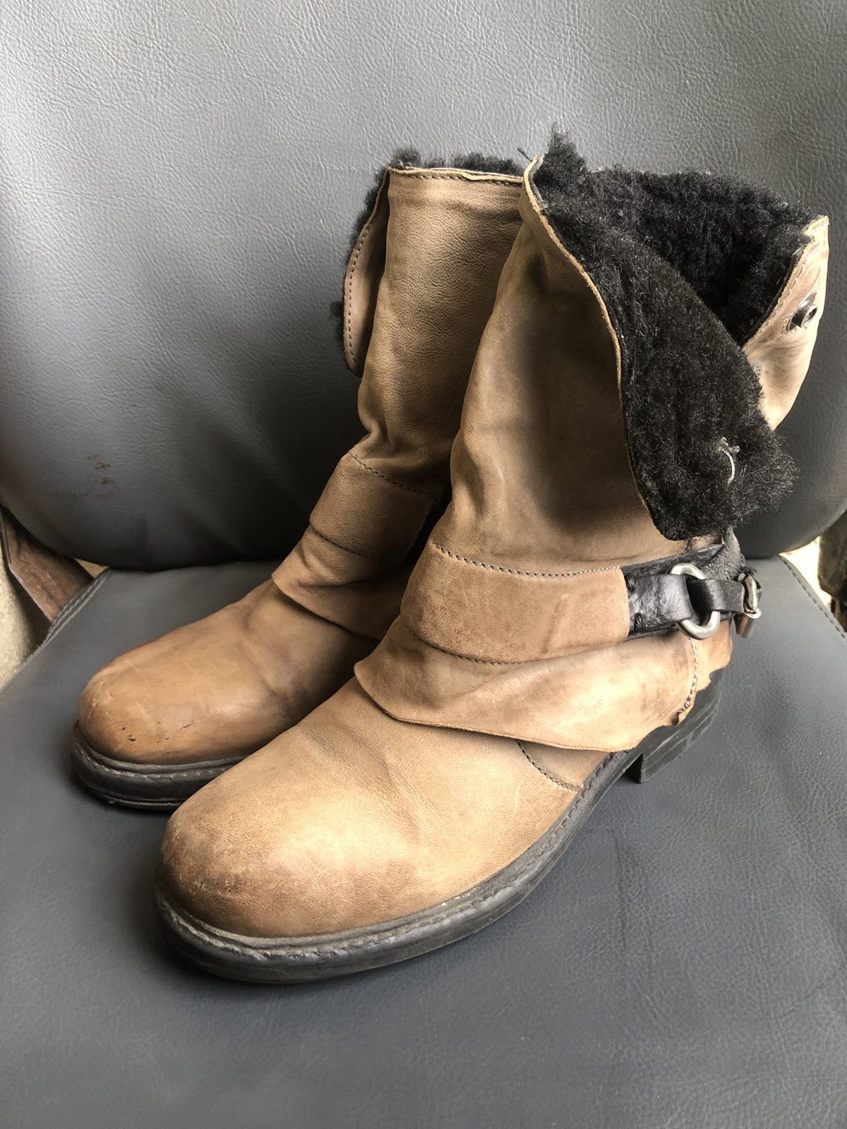 A.S.98 A.S 98 Beige Leather Women’s Boots Size 38 Size US 8 / IT 38 - 7 Thumbnail