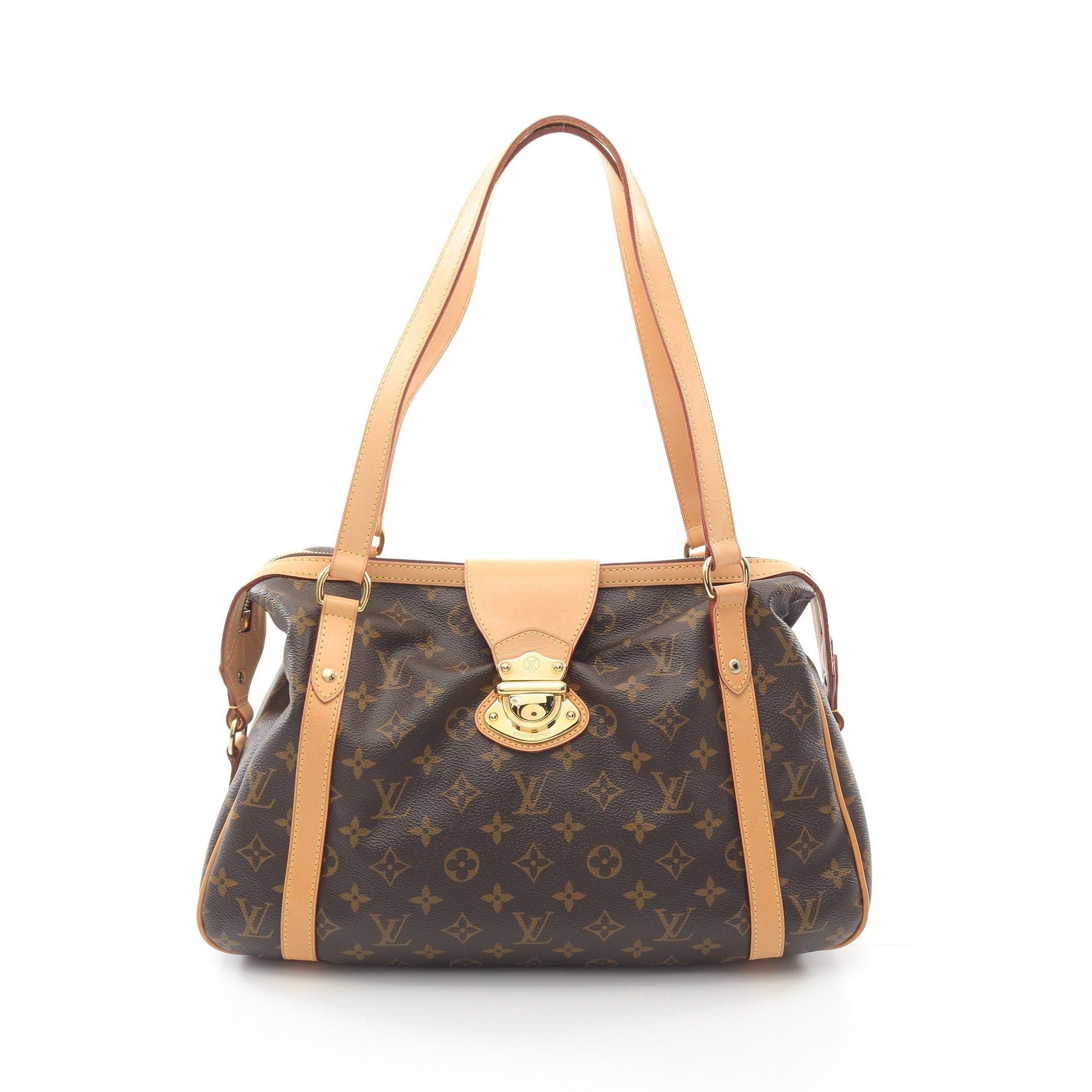 Louis Vuitton Louis Vuitton Stresa Pm Monogram Shoulder Bag Leather Brown Size ONE SIZE - 1 Thumbnail