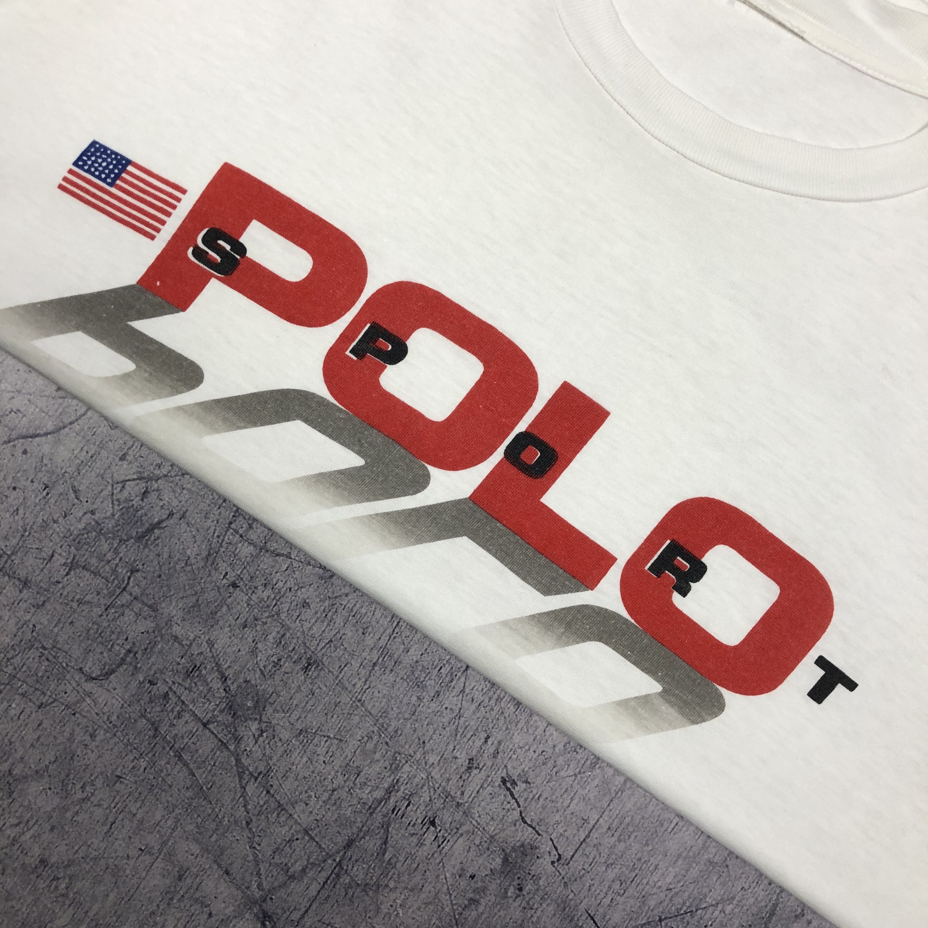Polo Ralph Lauren 90s Polo Sport Ralph Lauren USA Tee Size US S / EU 44-46 / 1 - 2 Thumbnail