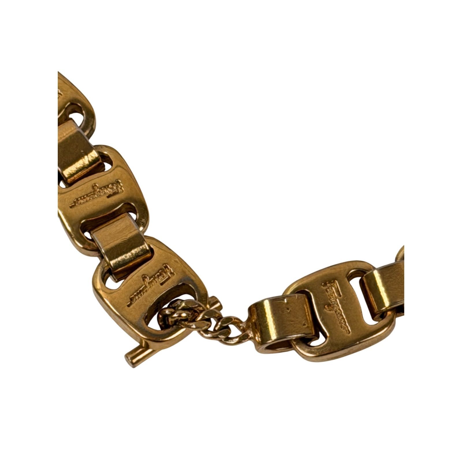 Salvatore Ferragamo Salvatore Ferragamo Gold Plated Chain Vintage Necklace Size ONE SIZE - 5 Thumbnail