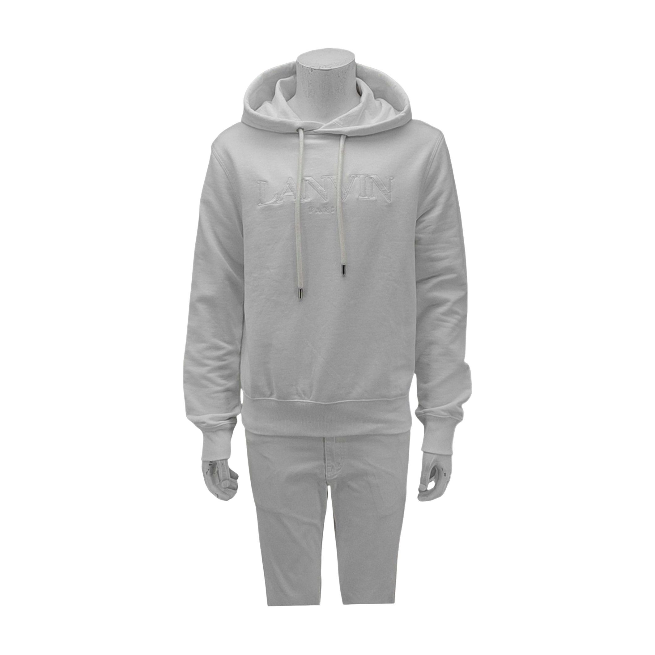 Lanvin LANVIN Logo Embroidered Hoodie Size M Size US M / EU 48-50 / 2 - 1 Thumbnail