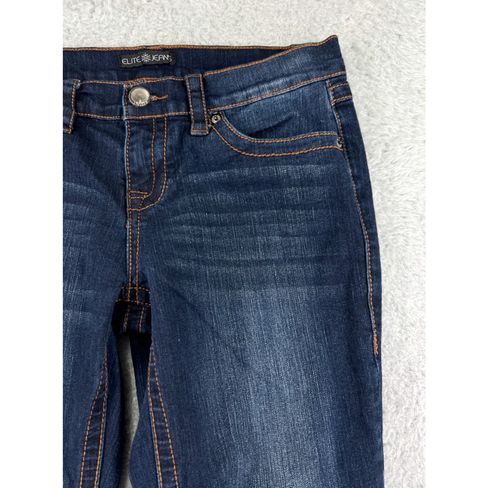 Denime Elite Jeans Jeans 9 Blue Denim Straight Leg Ankle Length 31in Waist Blue Regular Women XS? Size 30" / US 8 / IT 44 - 5 Thumbnail