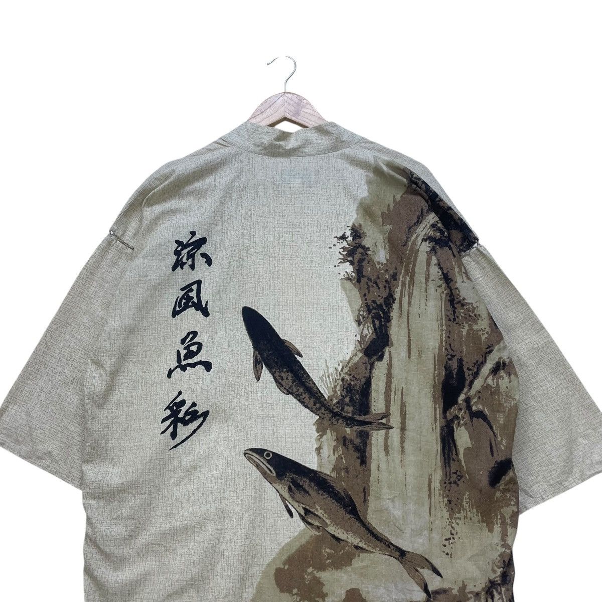 Japanese Brand 💥Japanese Traditional Kimono Printed Fish Koi Size US L / EU 52-54 / 3 - 3 Thumbnail