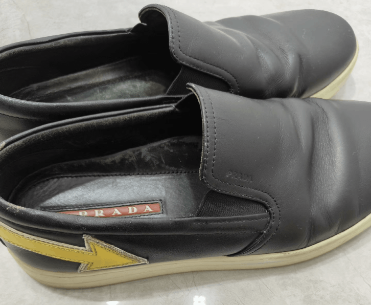 Prada PRADA Men's Black Leather Casual Shoes K29 Size US 9 / EU 42 - 6 Thumbnail