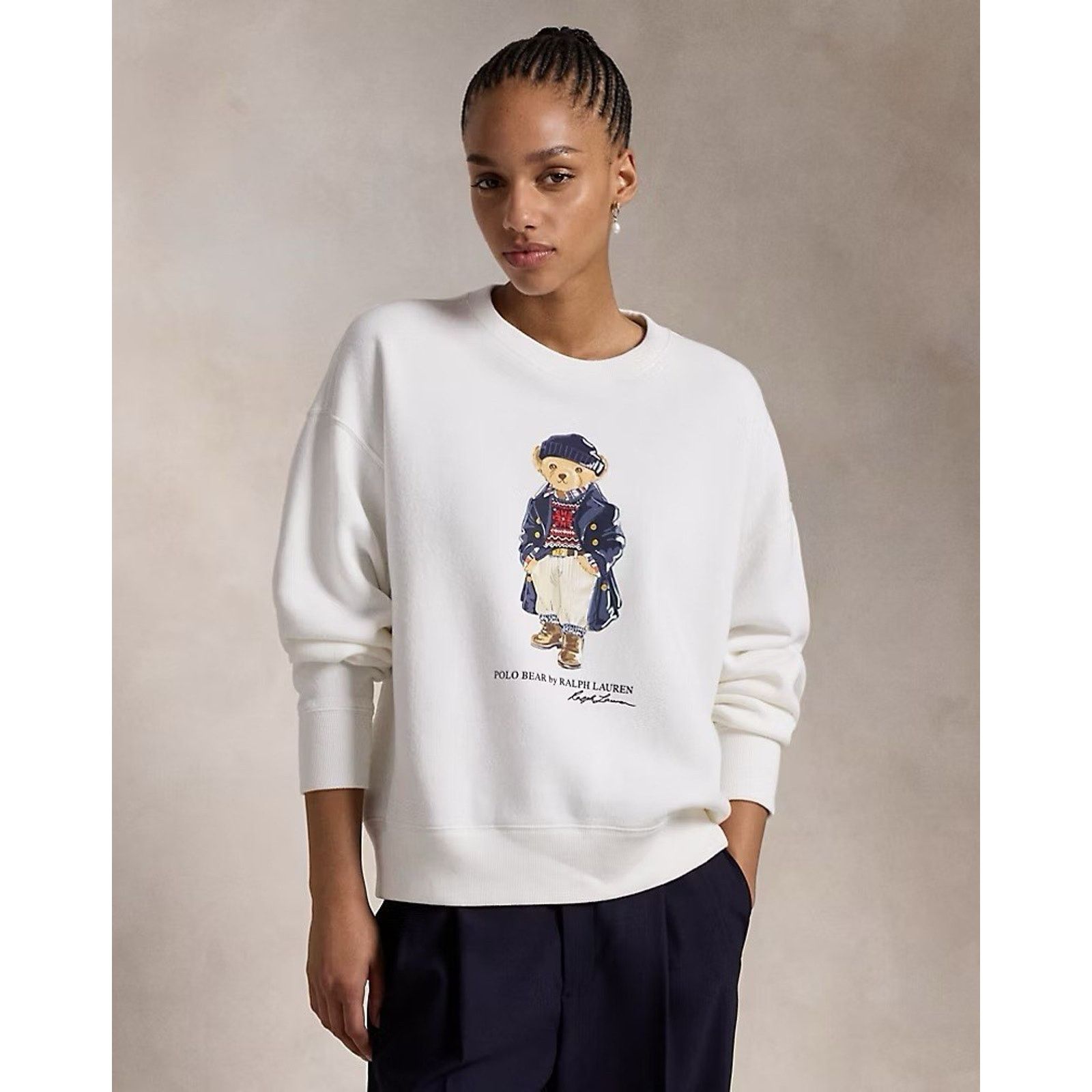 Polo Ralph Lauren NWT Ralph Lauren Women Polo Bear Fleece Sweatshirt SMALL Size US S / EU 44-46 / 1 - 7 Thumbnail