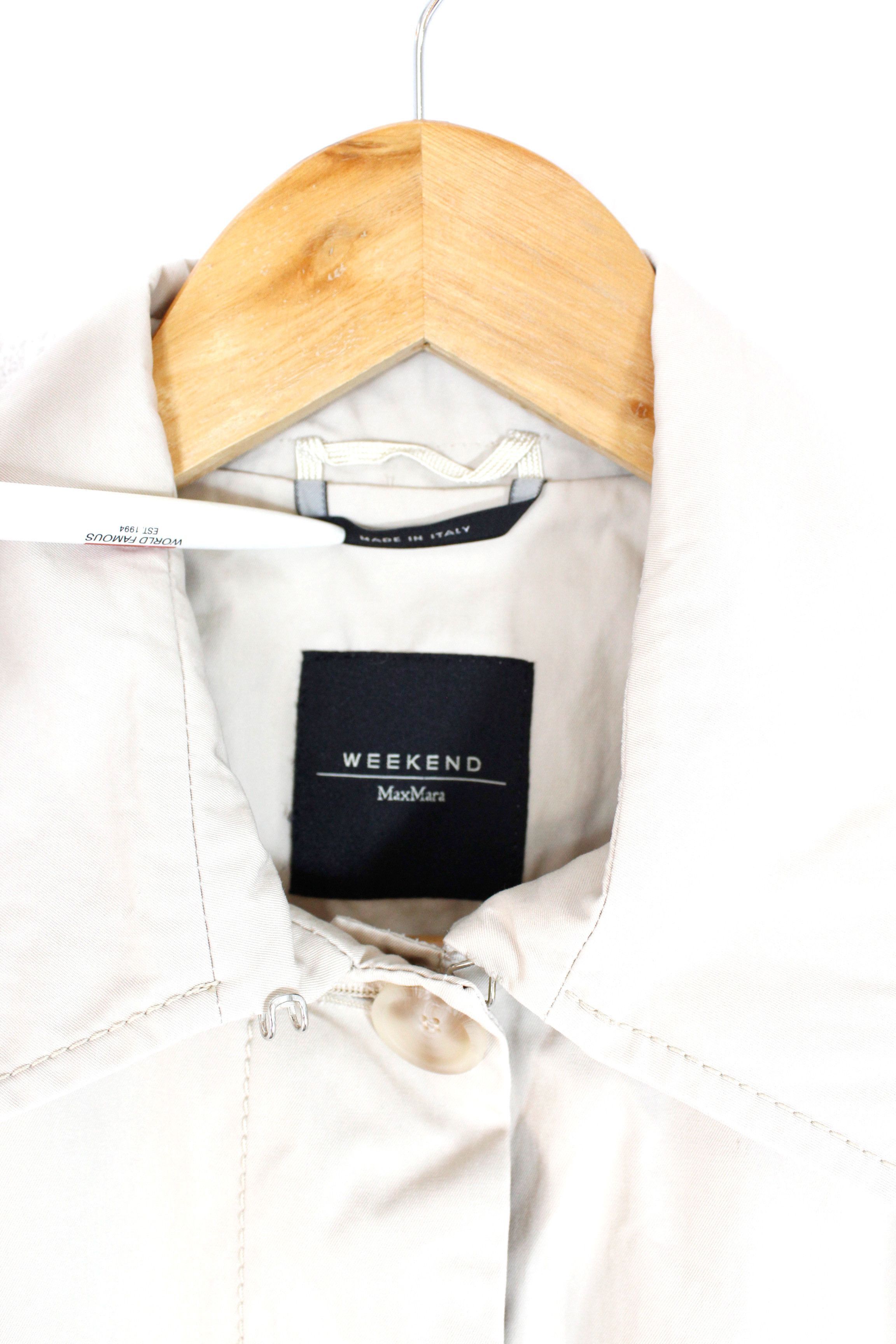 Max Mara × Weekend Max Mara Womens Weekend Max Mara Beige Coat Y2K Size M / US 6-8 / IT 42-44 - 5 Thumbnail