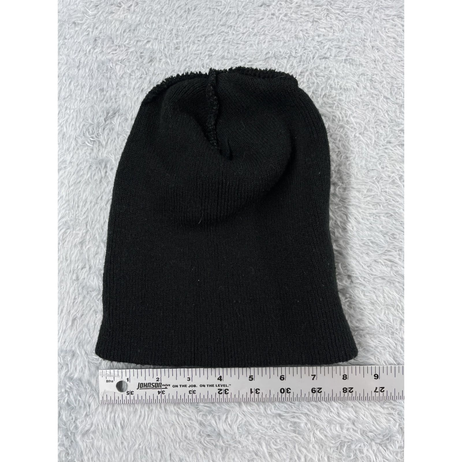 Vintage VINTAGE not applicable; Paris Accessories Beanie Hat Womens One Size Black White Stripe Knit 100% Acrylic Size ONE SIZE - 5 Thumbnail