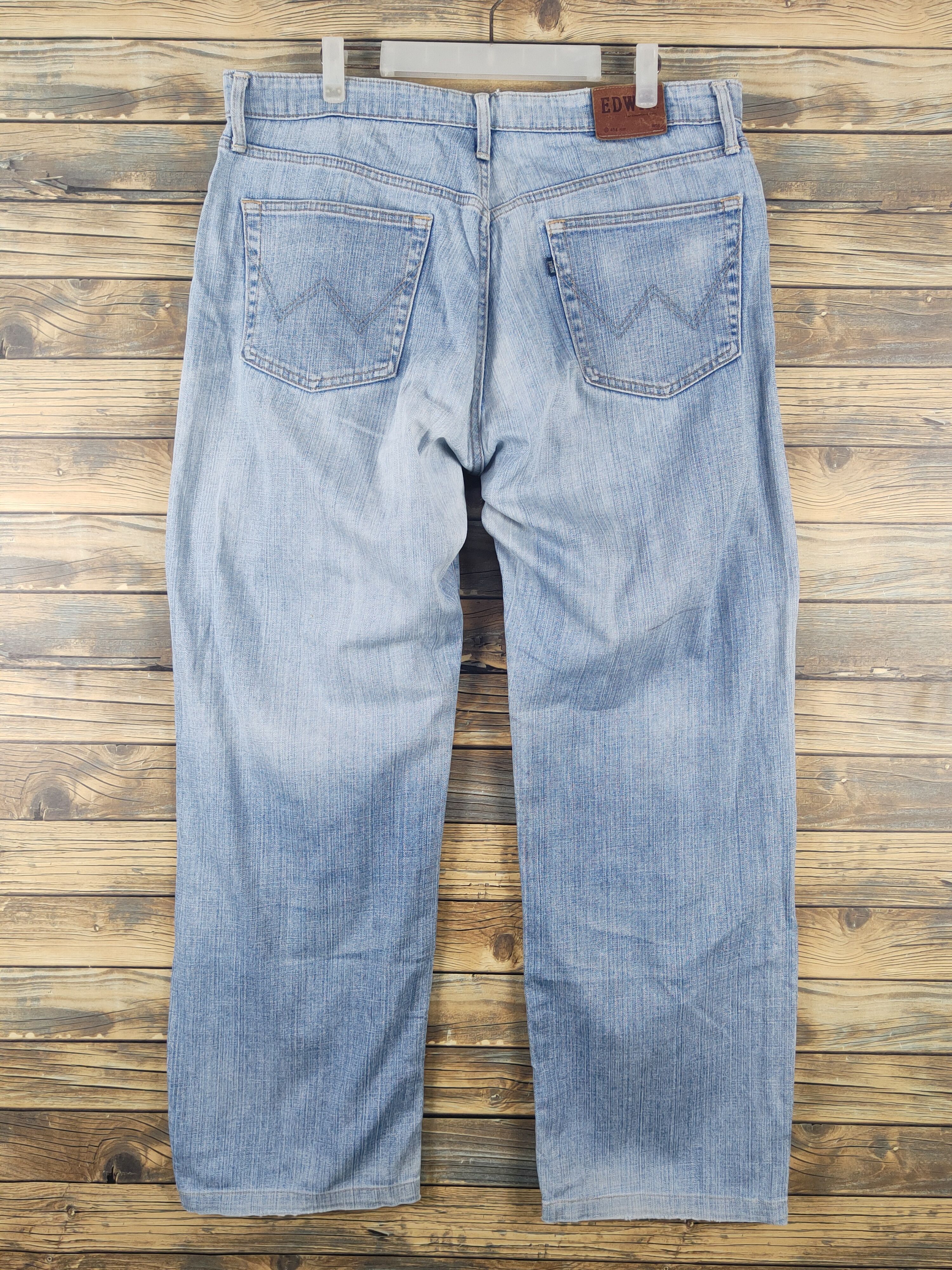 Edwin Edwin Light Blue Distressed Ripped denim Jeans #W1717 Size US 36 / EU 52 - 7 Thumbnail