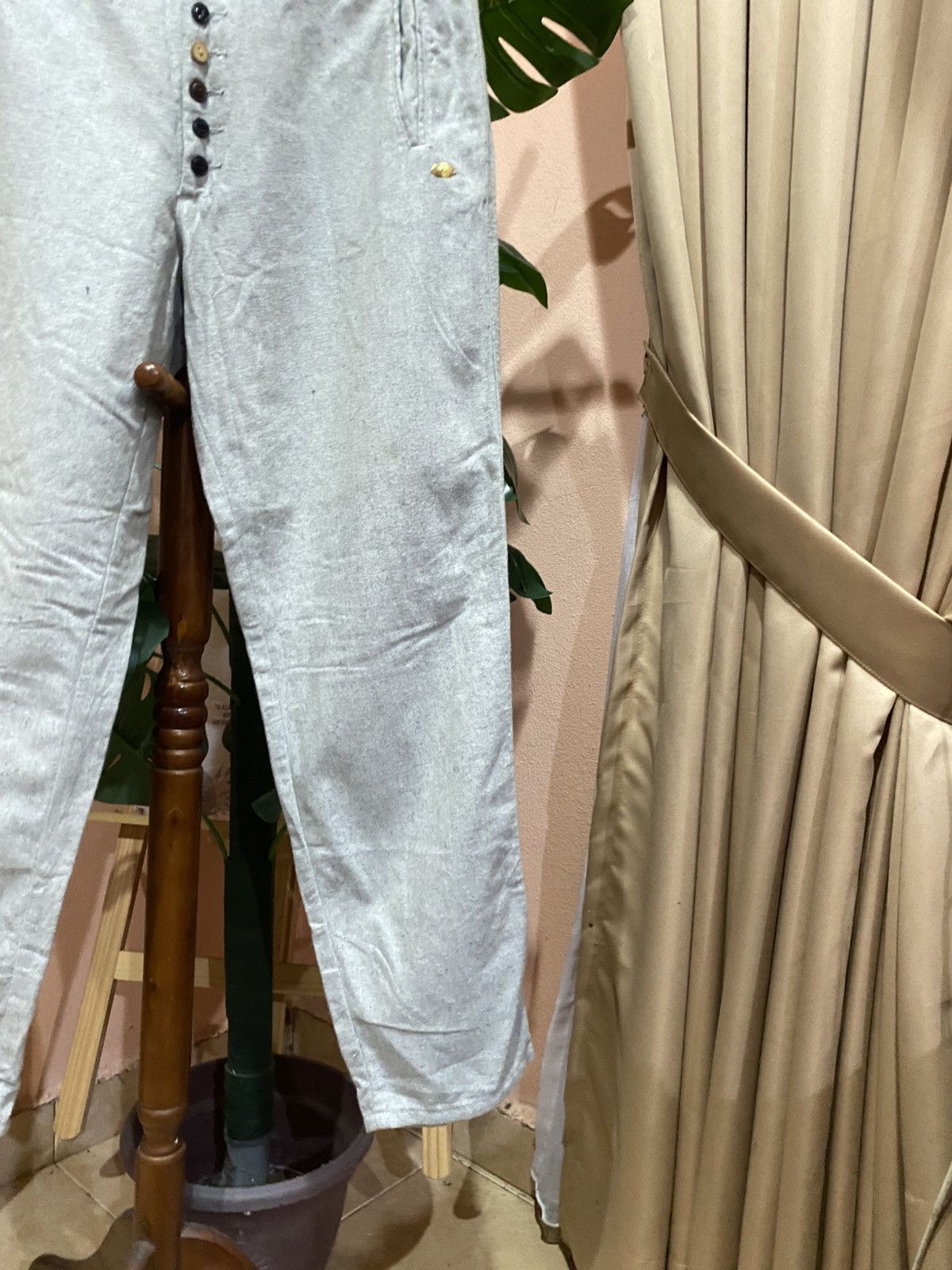 Other Clip.tab Marine Pêche French Work-Inspired Grey Trousers Size 30" / US 8 / IT 44 - 4 Thumbnail