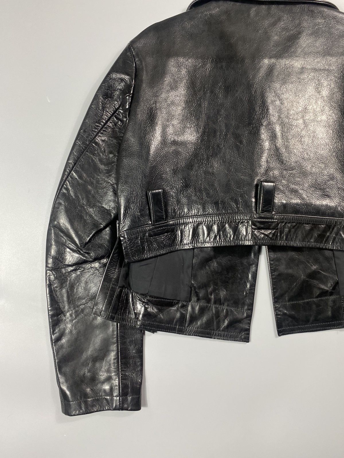 Yohji Yamamoto AW 2007- Yohji Yamamoto- Museum/Exhibit Piece Leather Jacket Size S / US 4 / IT 40 - 24 Thumbnail
