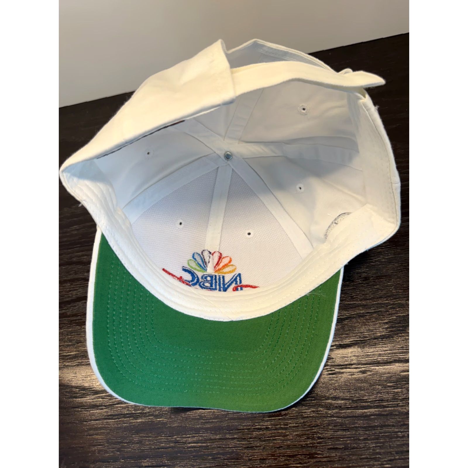 Vintage NBC Sports Ahead Golf Hat Mens One Size White Winged Foot 2006 Strapback Size ONE SIZE - 7 Thumbnail