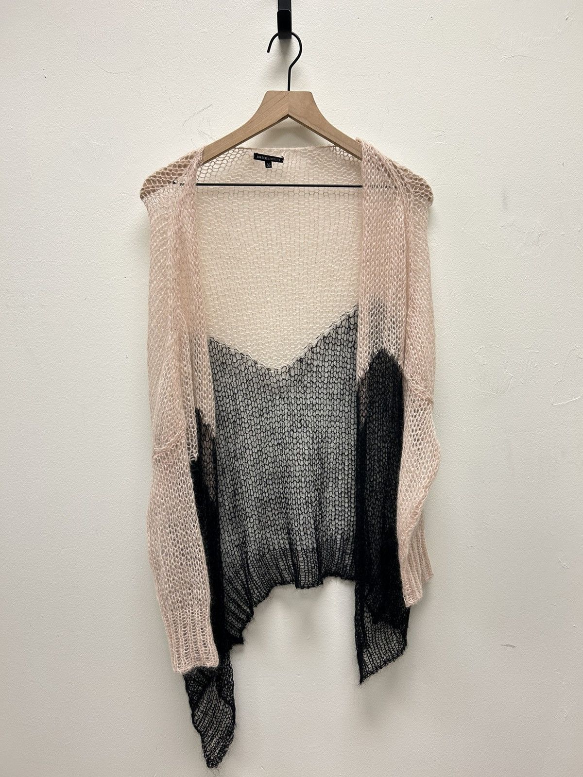 Ann Demeulemeester Mohair Loose Knit Cardigan Size US S / EU 44-46 / 1 - 1 Thumbnail