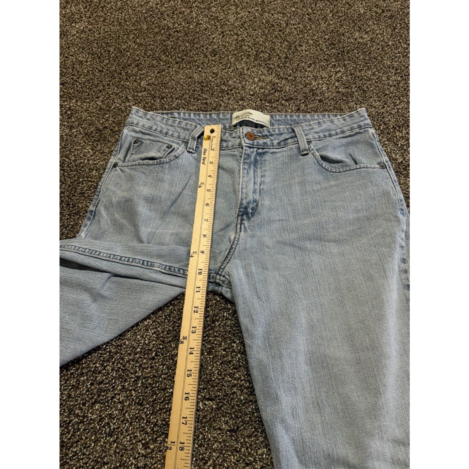 Levi's Levi's Jeans Bootcut Mid Women's Size 12 Blue Denim Light Wash 5-Pocket Stretch Slim Rise Mid (8.5-10.5 in) Jeans Mens? No Wait. End. Size 34" / US 12 / IT 48 - 7 Thumbnail
