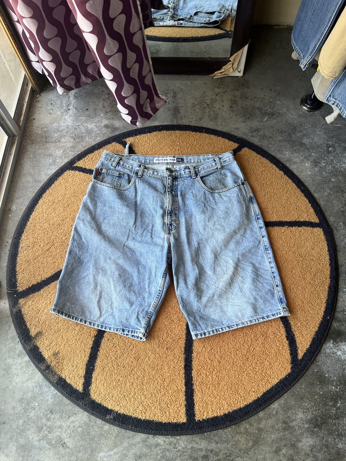 Bugle Boy 🔥Vintage Bugle Boy Cropped Denim Size US 35 - 1 Thumbnail
