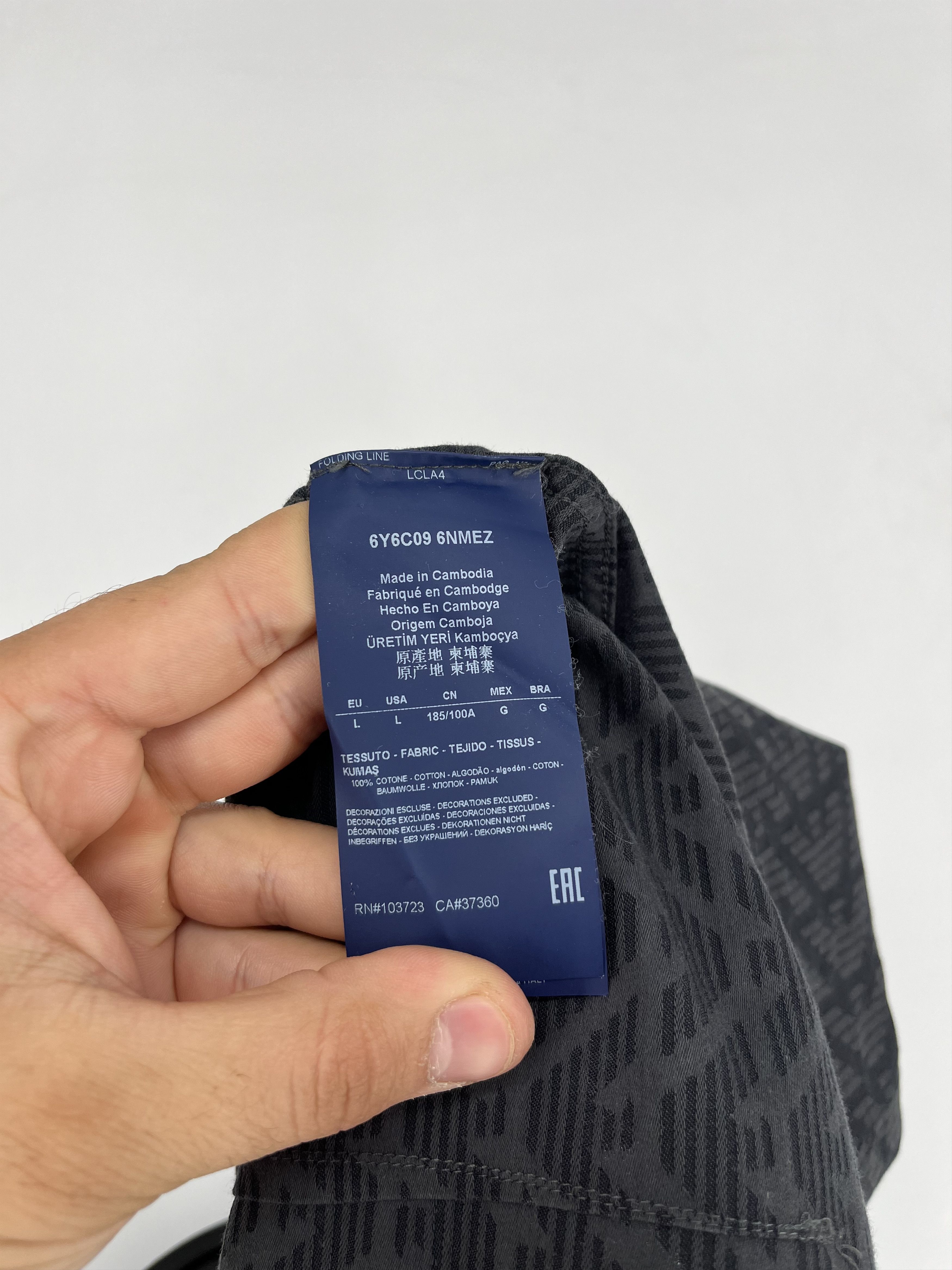 Giorgio Armani × Vintage Vintage Shirt Armani Collezioni JEANS Size XL Rare Size US L / EU 52-54 / 3 - 14 Thumbnail