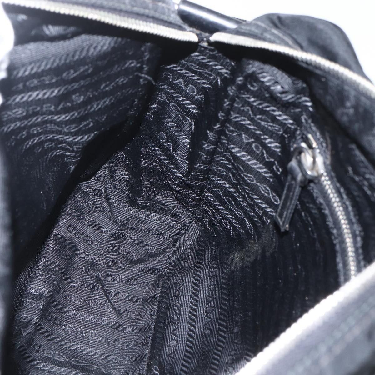 Prada PRADA Shoulder Bag Nylon Black Silver Auth 165034 - Jerrillo Size ONE SIZE - 20 Thumbnail
