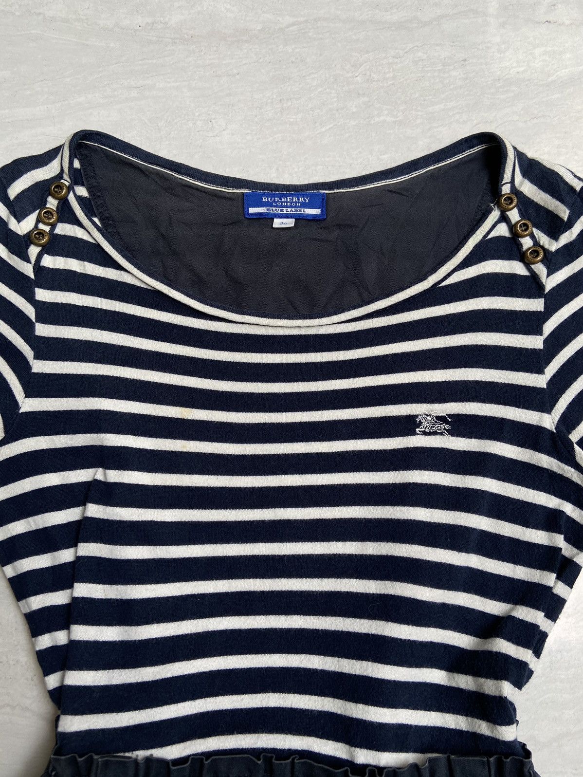 Burberry BURBERRY LONDON Striped Dress Size XXS / US 00 / IT 34 - 14 Thumbnail