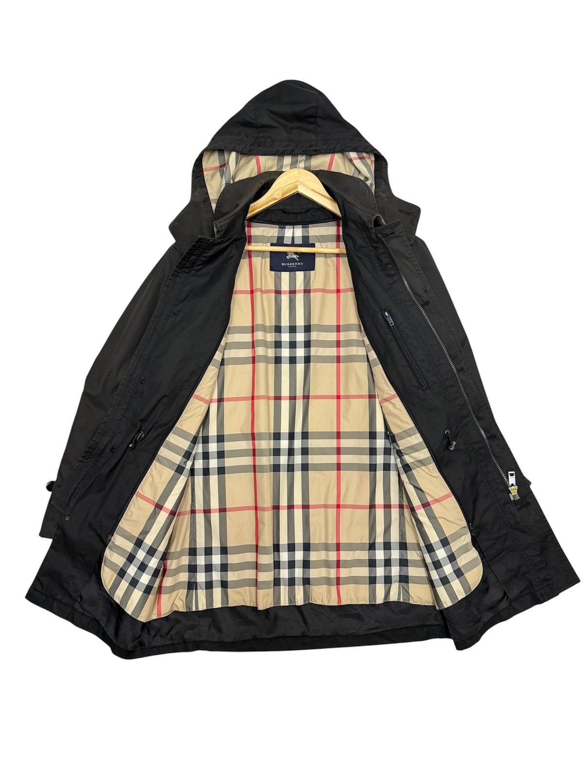 Burberry Burberry London Nova Check Detachable Hooded Coat Jacket Size US L / EU 52-54 / 3 - 2 Thumbnail